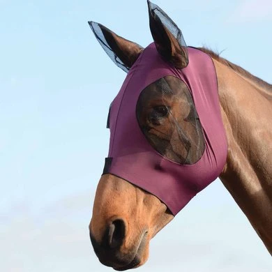 Weatherbeeta Vliegenmasker Stretch Bug Eye Saver Met Oren Paars/Zwart 6 Weatherbeeta Vliegenmasker Stretch Bug Eye Saver Met Oren Paars/Zwart - Afbeelding 4